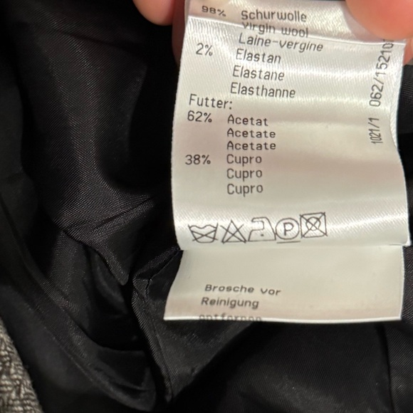 St. Emile Wool Skirt Womens 6 Gray Fit Flare Lace Embellishment Elegant Office - Picture 7 of 8